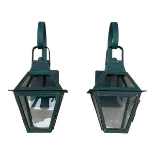 High-End Solid Copper Outdoor Lanterns Made in Usa For Sale