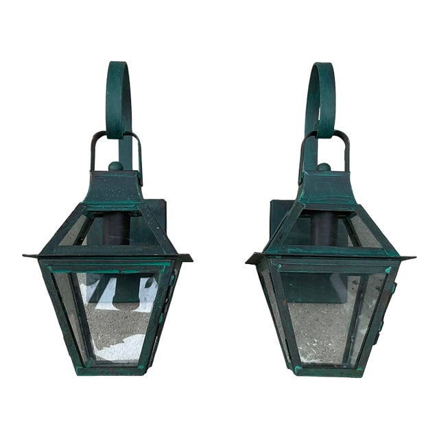 High-End Solid Copper Outdoor Lanterns Made in Usa For Sale