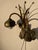 Floral Wall Lamp in Copper and Brass, 1960s For Sale - Image 4 of 11