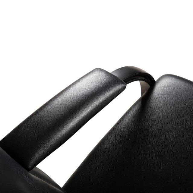 Spot 698 Armchair in Black Leather from WK Wohnen For Sale - Image 9 of 18