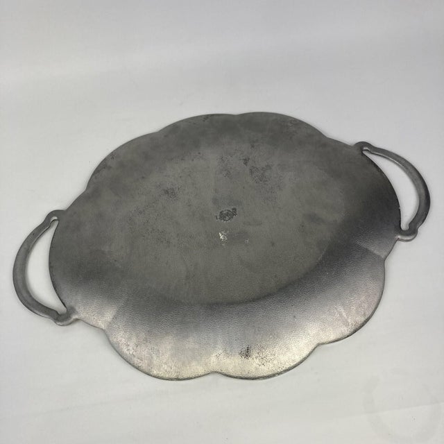 Lenox Butterfly Meadow Handled Serving Tray 20.5" Iris Floral Metal Silver Platter - Reflective! Gorgeous quality made by...