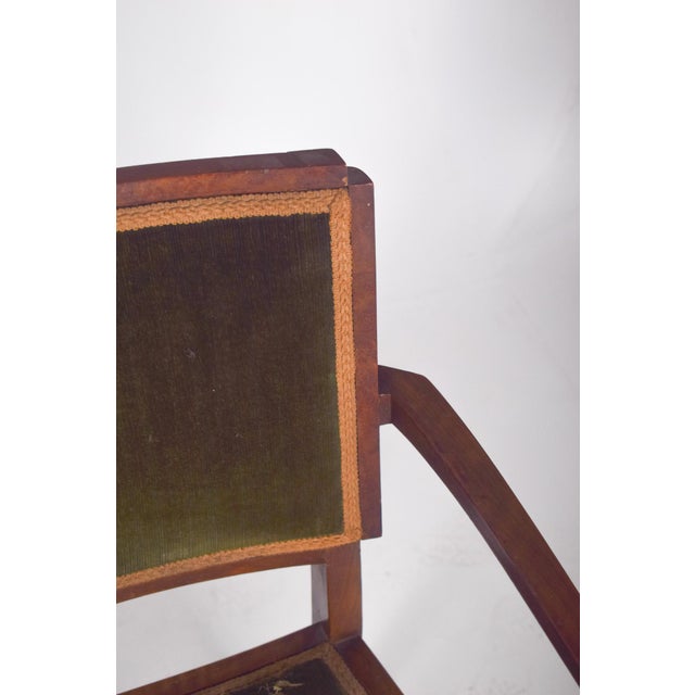 Brown Chairs with Armrests, 1950s, Set of 2 For Sale - Image 8 of 10