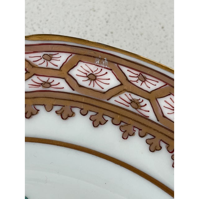 Ceramic 1920s Samson Chinese Export Style Floral Plate With Gold Trim For Sale - Image 7 of 9