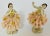 Mid 20th Century Vintage Dresden Rococo-Style Petite Porcelain Figurines Dancing in Lace Skirts, Mid-1990s by Germany’s Porzellanfabrik Unterweißbach- a Paiir For Sale - Image 5 of 10