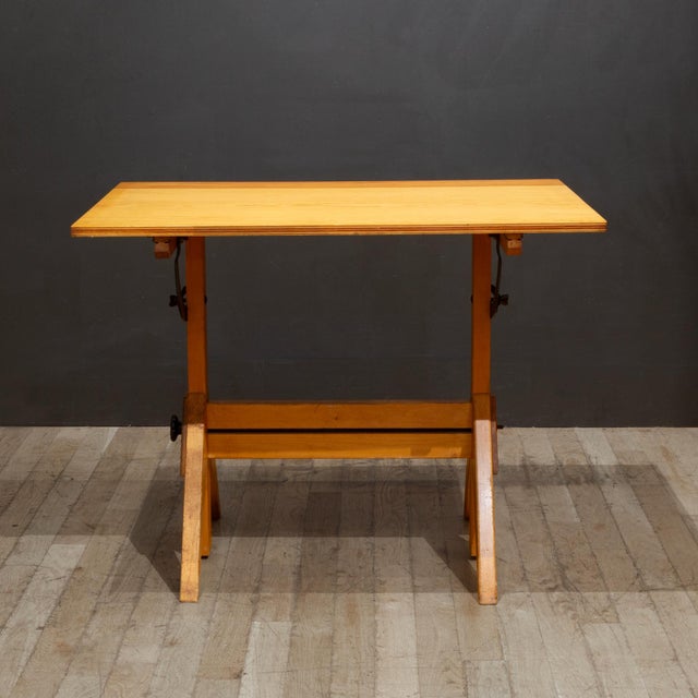 Vintage A. Lietz Co. Drafting Table c.1940 For Sale - Image 9 of 10