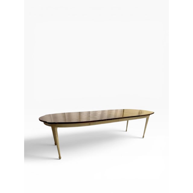 1970s 1970s Walnut French Provincial Walnut Dining Table With Parquetry For Sale - Image 5 of 14