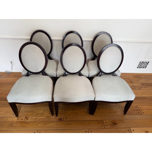 Set of 8 Attributed to Barbara Barry for Baker Dining Chairs For Sale - Image 9 of 12