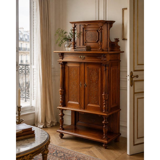 19th Century Antique Danish Cabinet in Mahogany, 1890s For Sale - Image 5 of 15