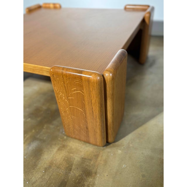 Oak Coffee Table by Mario Marenco for Mobilgirgi, Italy, 1970s For Sale - Image 6 of 18