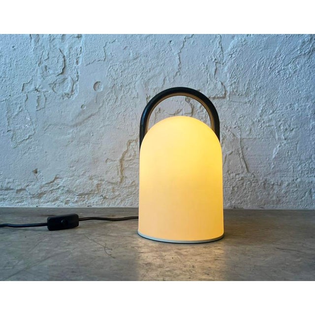 Opaline Table Lamp, Italy, 1980s For Sale - Image 6 of 6