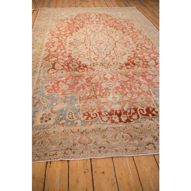 Textile Vintage Distressed Tabriz Carpet - 6'9" x 10'7" For Sale - Image 7 of 11