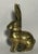Vintage Solid Brass Bunny Rabbit Figurine For Sale - Image 10 of 12
