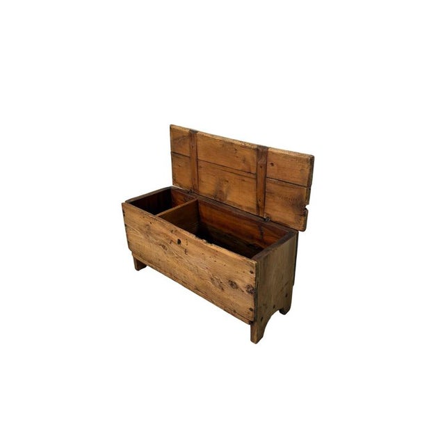 Rustic 19th Century Rustic Larch Wood Chest For Sale - Image 3 of 4
