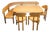 Table, Chairs and Corner Bench from Ansager, Set of 5 For Sale