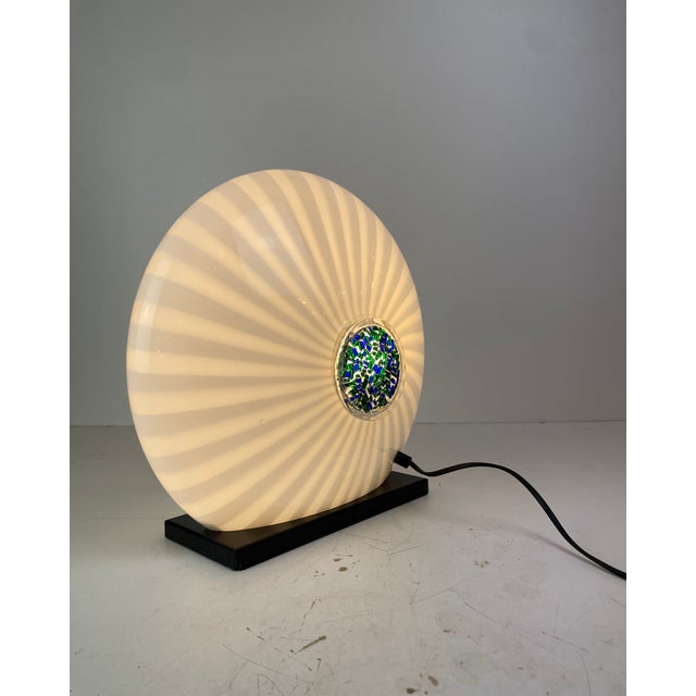 Black Murano Glass Table Lamp, Italy, 1980s For Sale - Image 8 of 18
