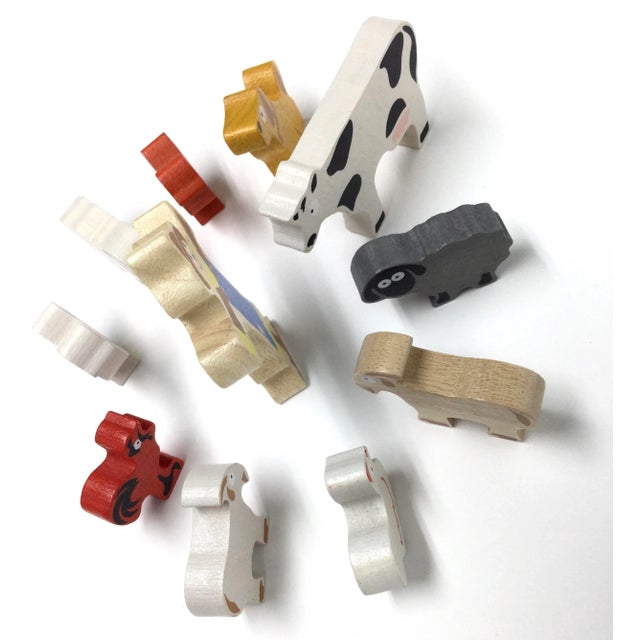 2000 - 2009 Hand Painted Farm Animal Set of 11 For Sale - Image 5 of 7