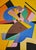 Marthe Donas Tour Donas 1920 Original poster for the exhibition at Galerie 1900-2000 1986 60 x 40 cm Very Good Condition...