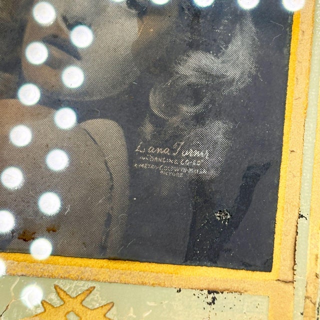 Art Deco Gold Painted Mirrored 4x5 Regancy Picture Frame For Sale - Image 4 of 6