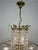 1960s Vintage Crystal and Brass Cascading Chandelier, 1960s For Sale - Image 5 of 7
