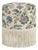 Pierre Fringe Ottoman in Lilac Tree of Life Floral For Sale