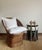 Charming French wicker lounge chair from the 1960s in a beautiful honey color featuring a beautifully organic silhouette...