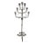 64-Inch Spanish Revival Wrought Iron Nine-Light Tree Form Floor Candelabra For Sale