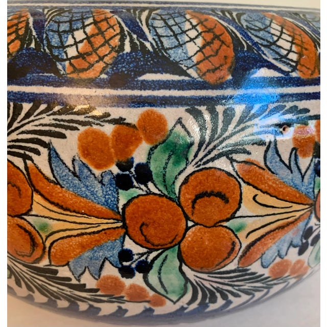 1980s Vintage Mexican Ceramic Bowl For Sale - Image 5 of 9