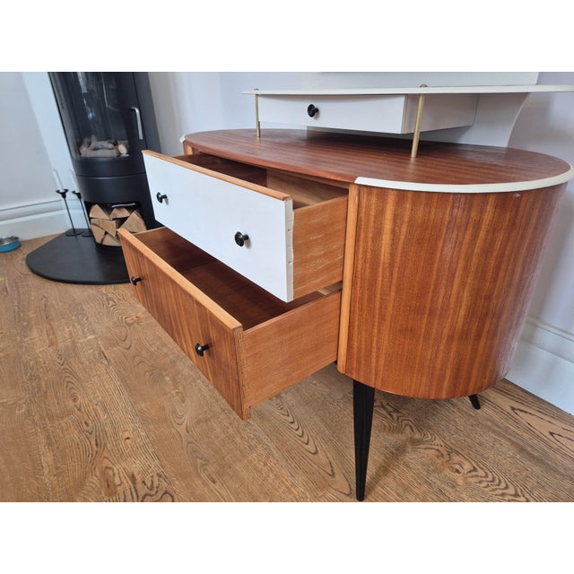 Mid-Century Dressing Table Mirror by Harris Lebus Link, 1950s For Sale - Image 13 of 14