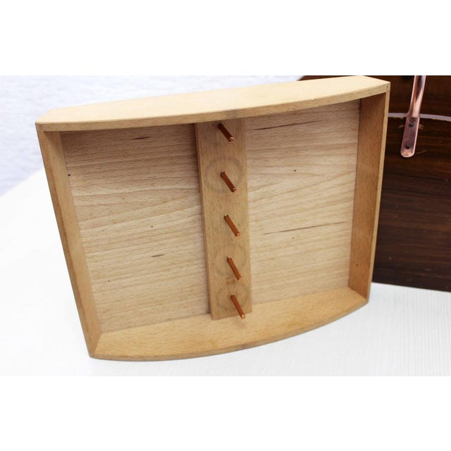 Brown Wooden Table Worker Box, 1970s For Sale - Image 8 of 14