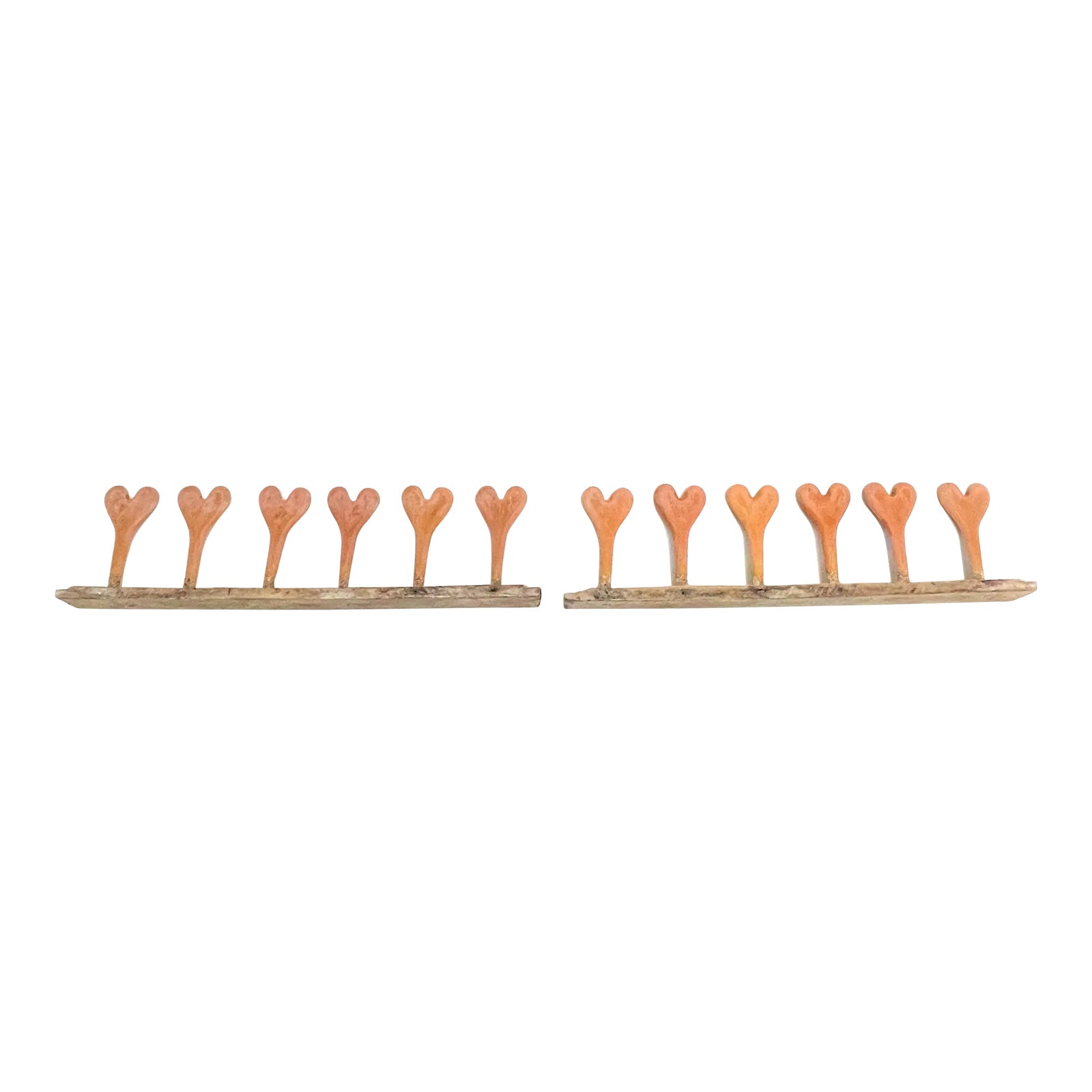 Heart Strand Lollipop Style Balloon Molds Pair | Chairish