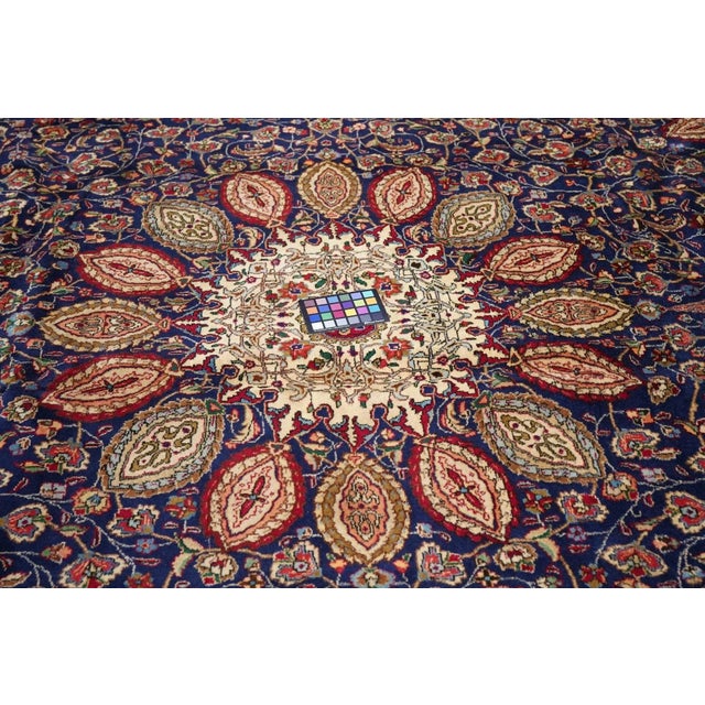 Extremely Fine Persian Tabriz Woven by the Artist Master Weaver Rug 8'1'' X 11'4'' For Sale - Image 11 of 11