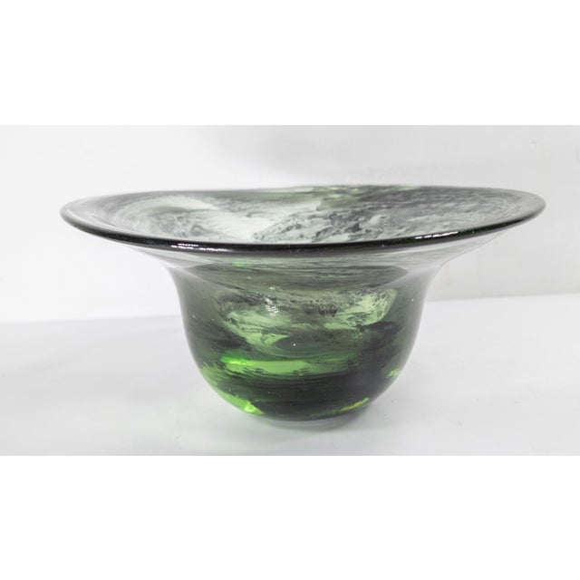 Mid-Century Modern Free Form Handmade Art Glass Bowl For Sale In New York - Image 6 of 13