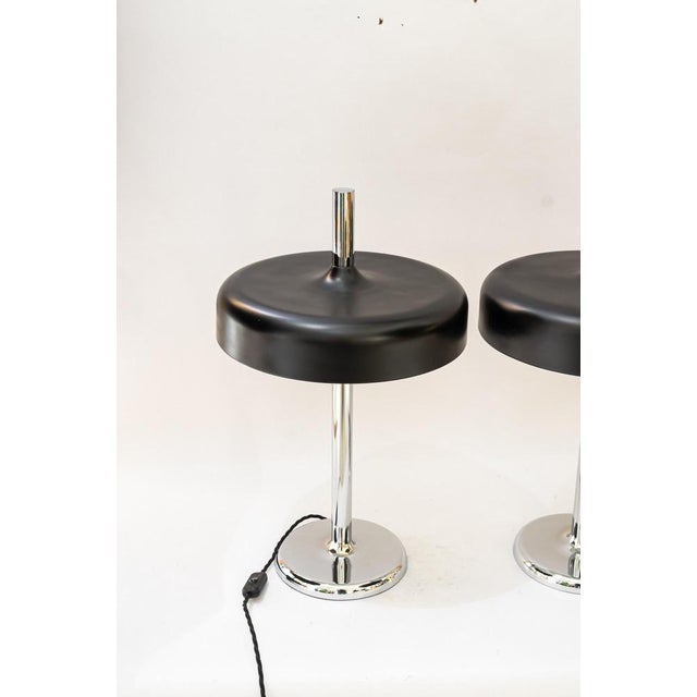 Mid-Century Mushroom Table Lamp from Hillebrand Lighting, 1970s For Sale - Image 4 of 17