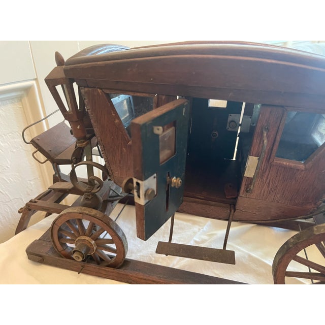 Wood 1930s Folk Art Stage Coach For Sale - Image 7 of 8