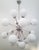 Italian 21st Century Nova Polished Nickel Matte White Murano Sputnik Chandelier by Fabio LTD For Sale - Image 3 of 7