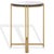Metal Levitt Cast Glass Top Round Accent Table in Brass with Glass Top For Sale - Image 7 of 8
