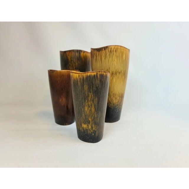 1950s Mid-Century Ceramic Vases by Gunnar Nylund for Rörstrand, Sweden, Set of 4 For Sale - Image 5 of 13