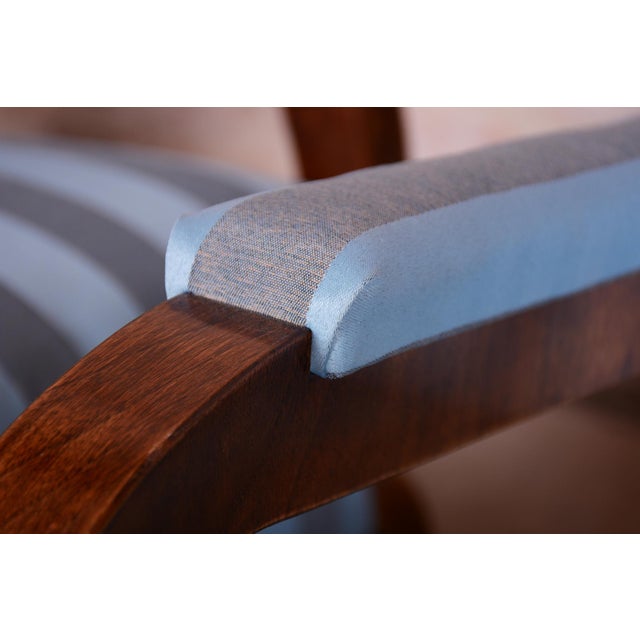 Biedermeier Armchairs in Oak, Spruce and Walnut, Austria, 1830s, Set of 3 For Sale - Image 3 of 13