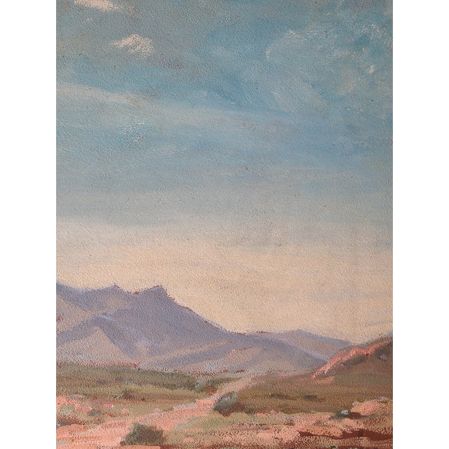 John Walter Sherman Antique Oil Painting Early California Desert Landscape For Sale - Image 10 of 16