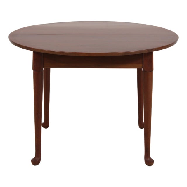 Cherry Round Country Style Dining Room Table For Sale
