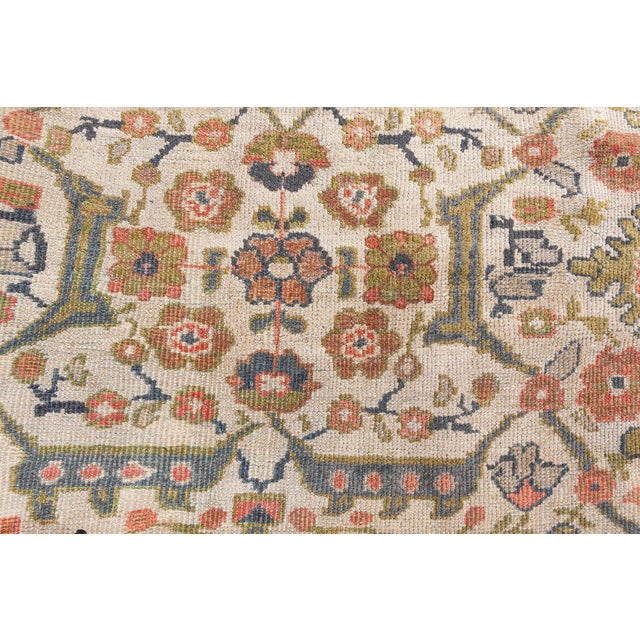Persian Antique Persian Sultanabad Rug For Sale - Image 3 of 10