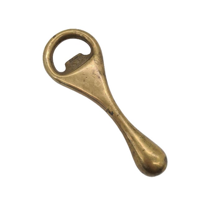 Metal Vintage Brass Bottle Opener, 1960s For Sale - Image 7 of 7
