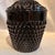 Mid-Century Modern Vintage 1970s Black Textured Glass Ice Bucket With Lid or Cookie Jar For Sale - Image 3 of 4