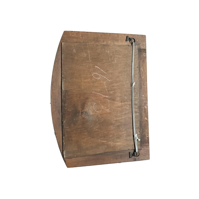 Wood Antique Edwardian Mahogany Wall Mirror, 1890s For Sale - Image 7 of 12