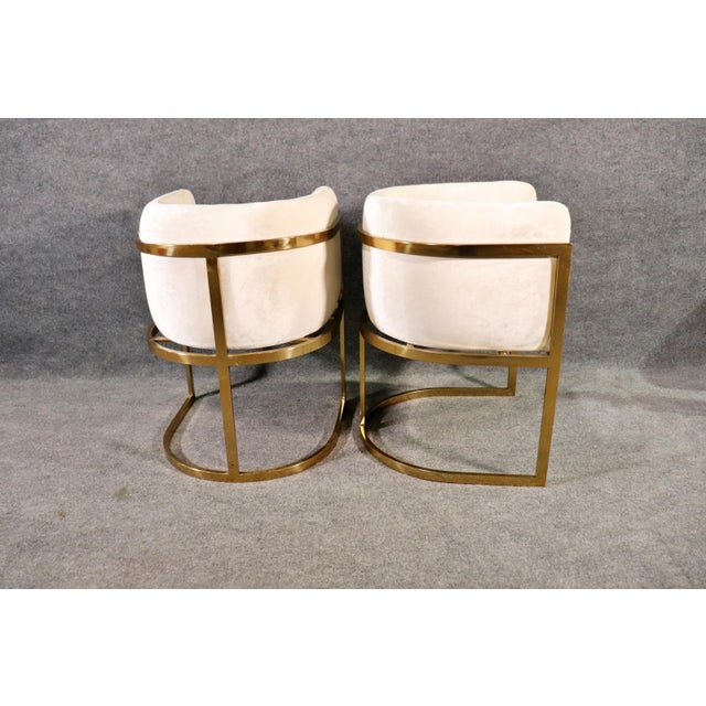Mid Century Barrel Side Chairs- Pair For Sale - Image 10 of 11
