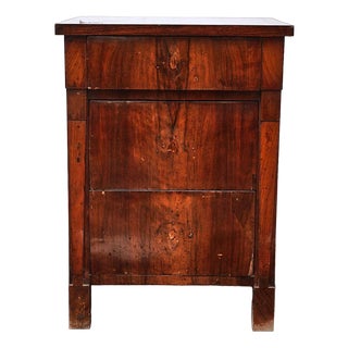 Walnut Slab Cabinet with Three Drawers For Sale