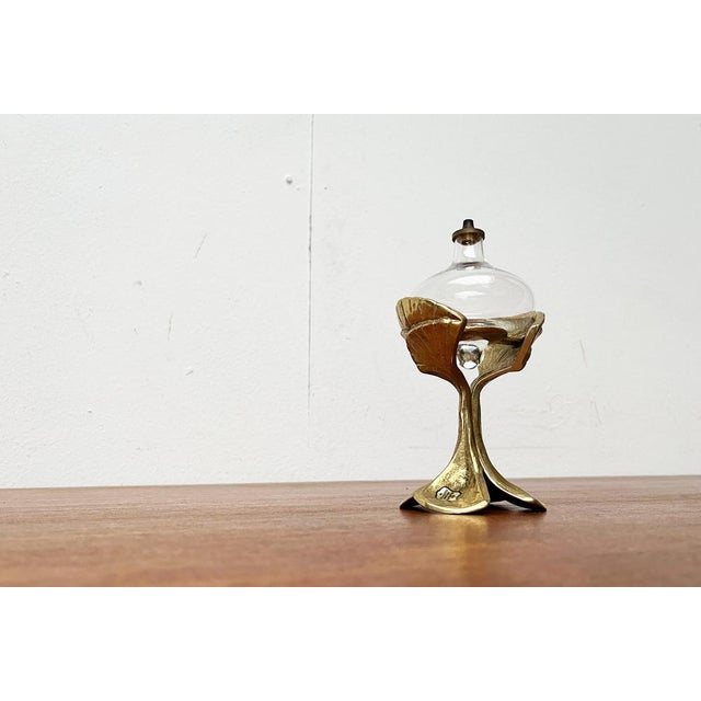 Mid-Century German Bronze Ornamental Oil Lamp from Gilde, 1960s For Sale - Image 9 of 15