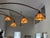 1990s Huge Arc Floor Lamp With Tiffany Style Shades 4 Heads For Sale In Seattle - Image 6 of 10