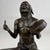 Seated Native American Drummer Figural Sculpture, 20th Century, Bronze For Sale - Image 11 of 12