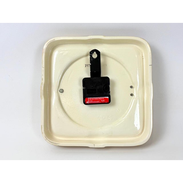 1960s Vintage Ceramic Kitchen Wall Clock from Kienzle, 1960s For Sale - Image 5 of 7